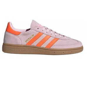 Adidas Women's Handball Spezial Sneakers sz 9 Shoes Pink Orange Gum Flats